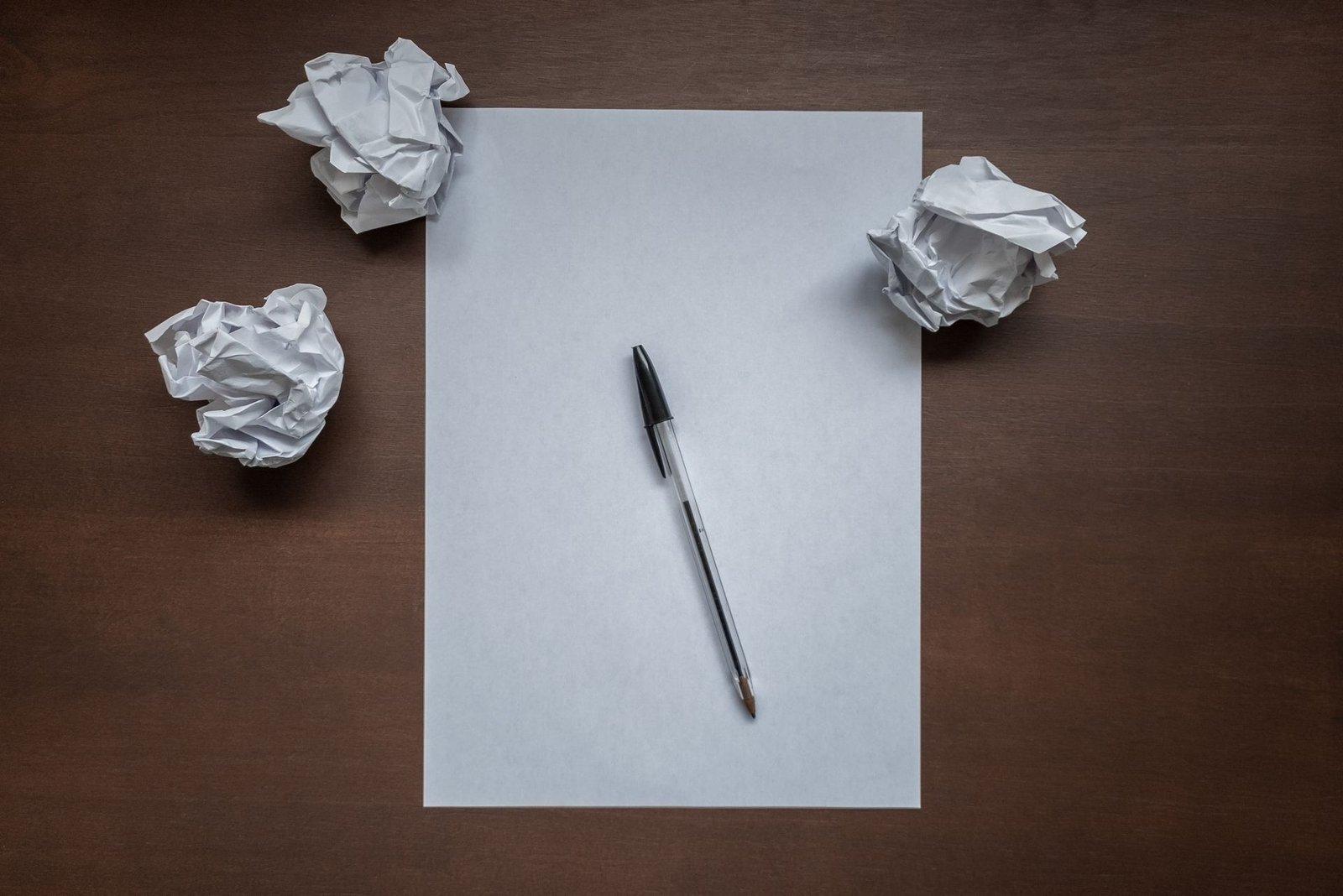 House papers with a pen