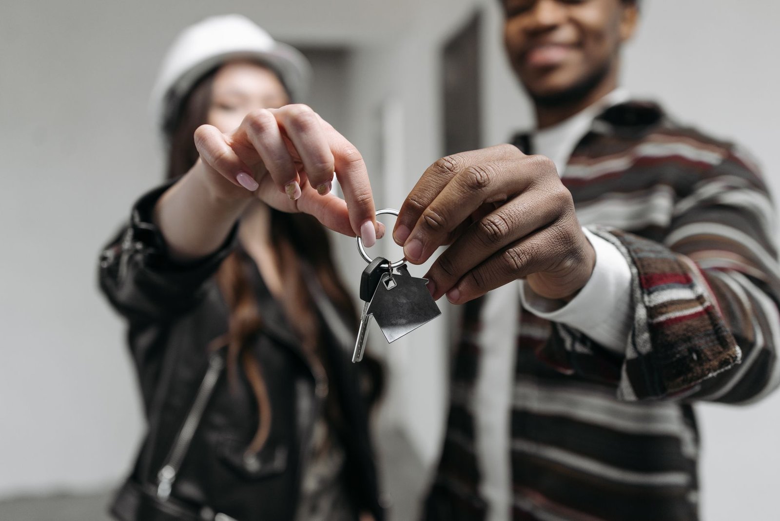 Handing over house keys