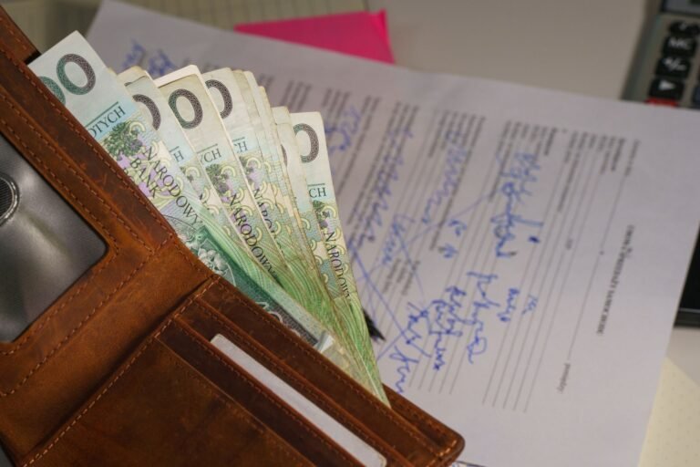 Stack of bills and financial paperwork