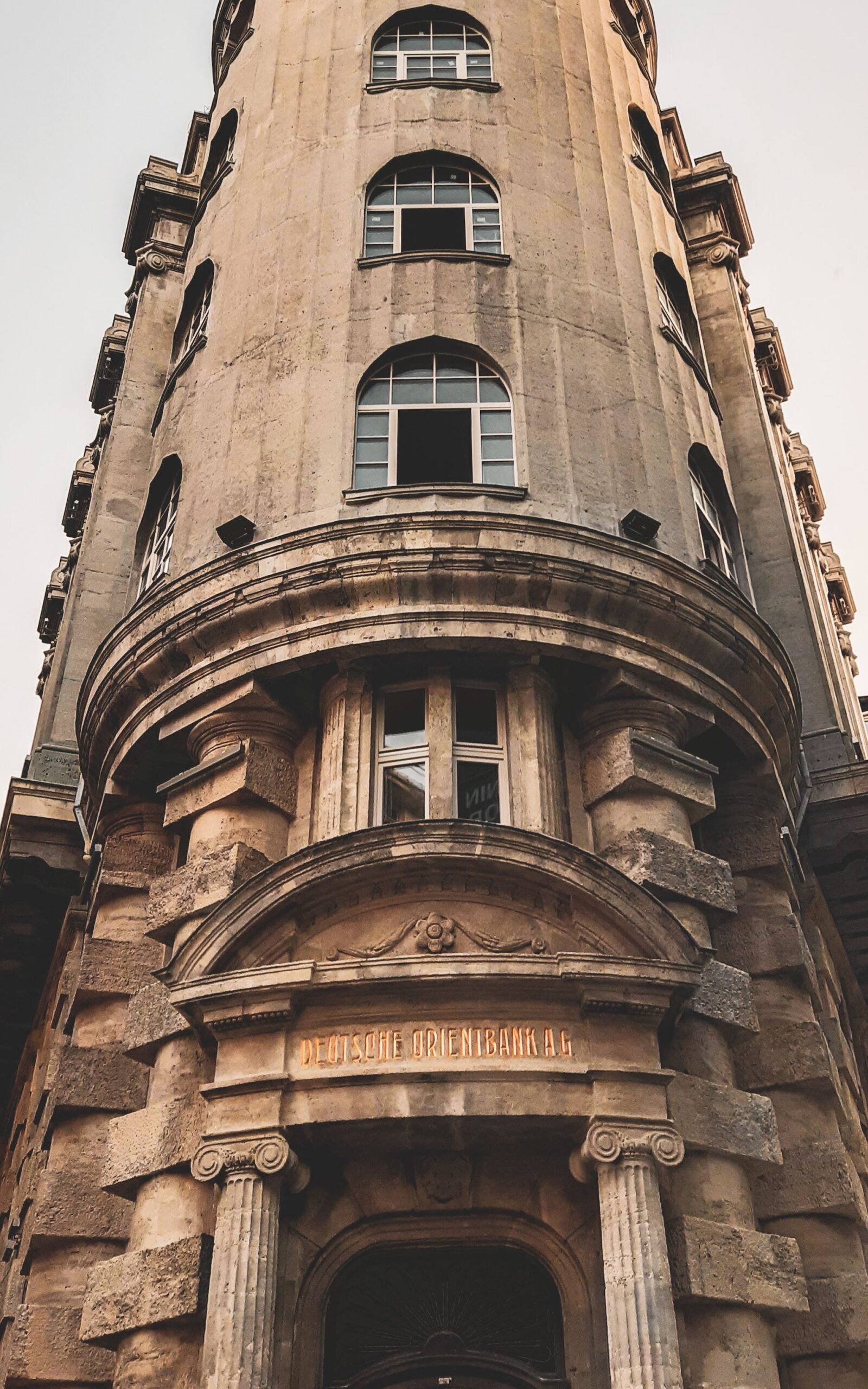 Bank building exterior