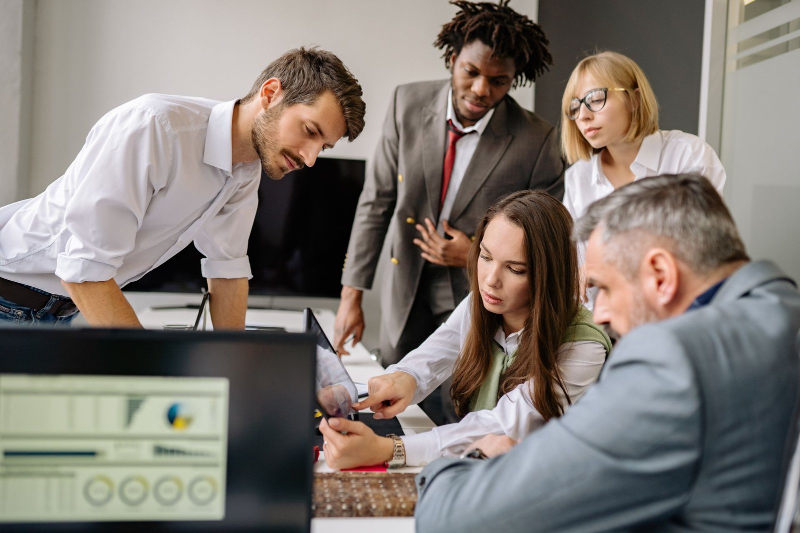 Business team in an office