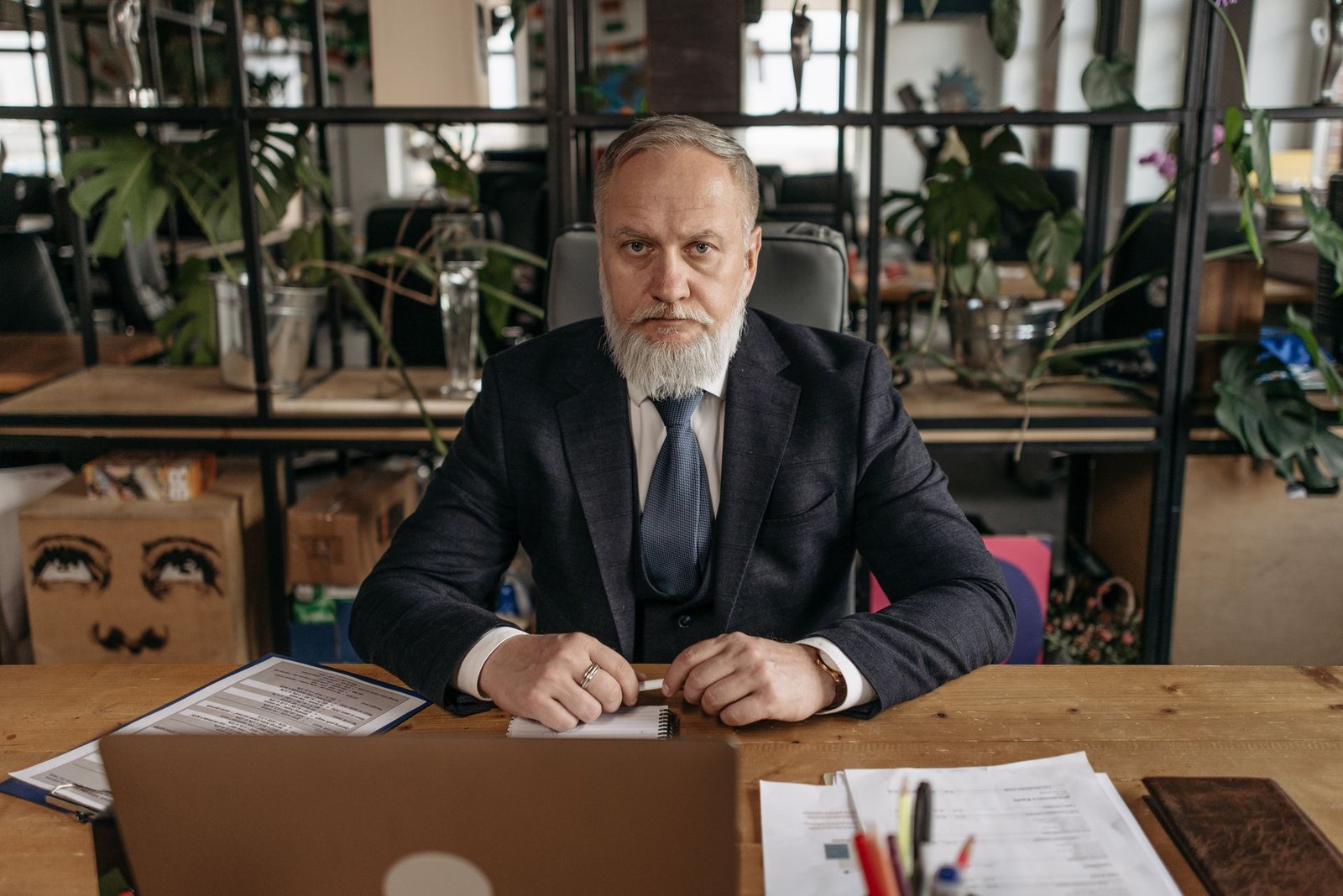 Business owner portrait in office
